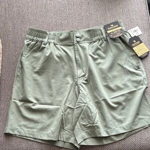 BURLEBO Men's Athletic Shorts Olive Green